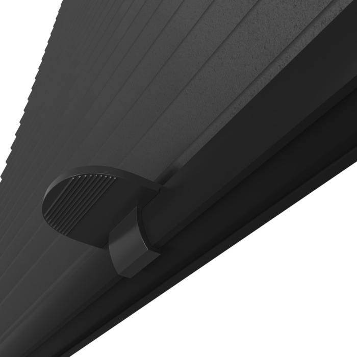 Plisségardin Touch Up & Down Svart 120 x 130 cm